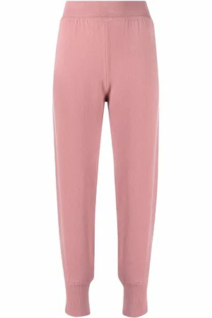 Alberta Ferretti Pantalon de jogging en maille à taille haute