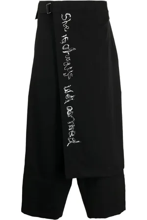 YOHJI YAMAMOTO Pantalon court en laien