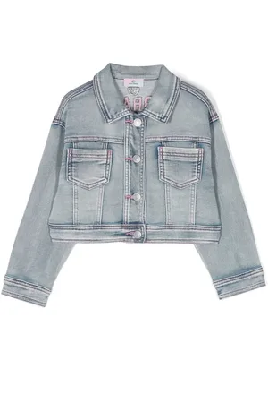 Chiara Ferragni Veste en jean à logo brodé