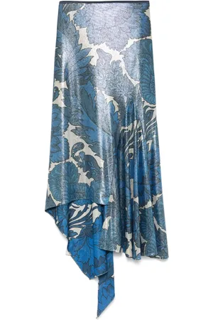 Etro Minijupe asymétrique à fleurs