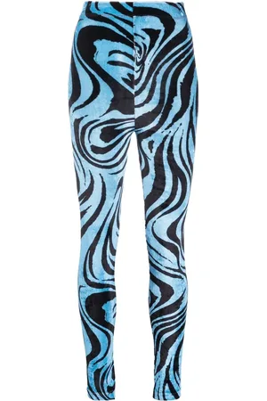 Serafini Legging en velours à imprimé géométrique