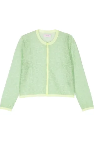 MARTINE ROSE Cardigan à fleurs en jacquard