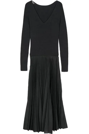 D.EXTERIOR Robe mi-longue à design plissé