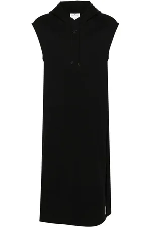 Courrèges Robe longue sans manches à capuche