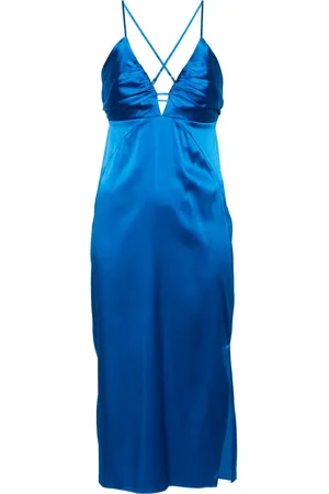 Calvin Klein Robe courte satiné à col v