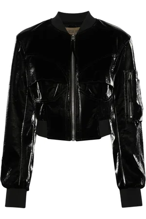 Elena Velez Veste bomber Bustier à coupe crop
