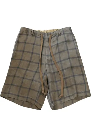 UMA WANG Checked shorts