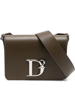 Dsquared2 Sac à bandoulière en cuir à plaque logo