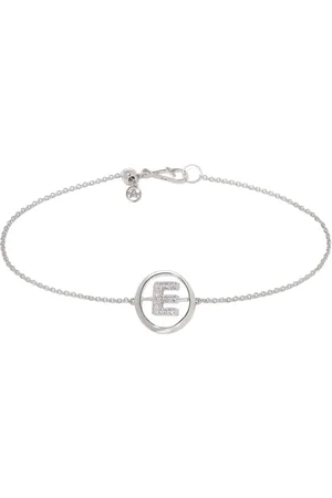ANNOUSHKA Bracelet en or 18ct à initiale E ornée de diamants