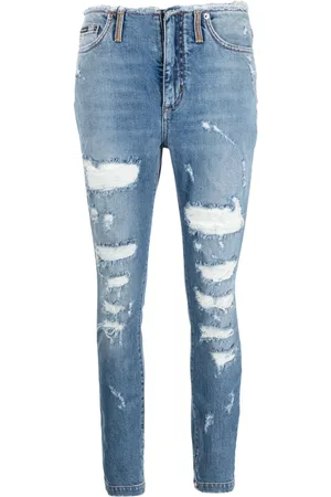 Dolce & Gabbana Jean skinny à effet usé
