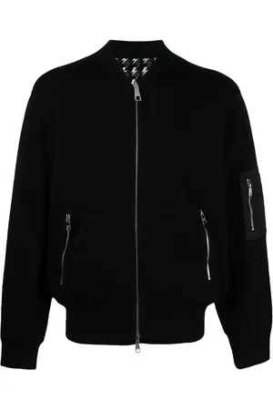 Neil Barrett Cardigan nervuré à fermeture zippée