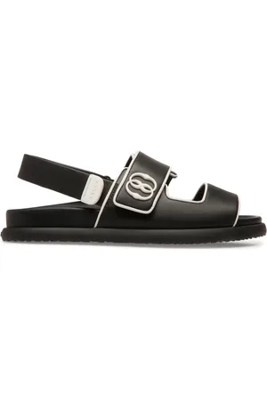 Bally Sandales en cuir à bords passepoilés