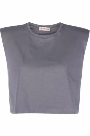 BLANCA Haut crop à design sans manches