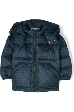 Emporio Armani Doudoune à motif pied-de-poule