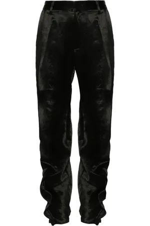 Y / PROJECT Pantalon satiné à volants