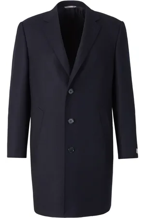CANALI Manteau en laine à motif chevrons
