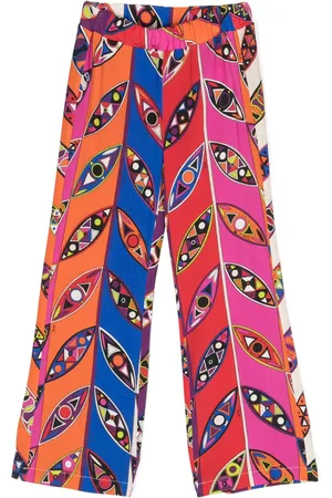 PUCCI Junior Pantalon droit à imprimé graphique