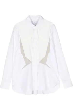 Fumito Ganryu Chemise en coton mélangé à manches longues