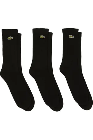 Lacoste Lot de deux paires de chaussettes à logo brodé