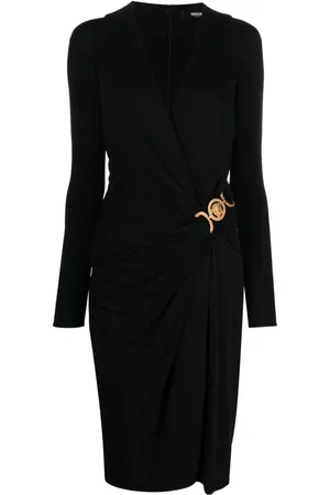 VERSACE Robe portefeuille Medusa mi-longue 95