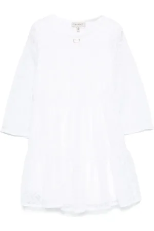 Twin-Set Robe à fleurs brodées