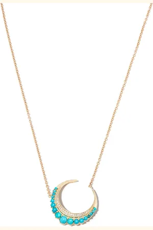 JACQUIE AICHE Petit collier Crescent Moon en 14ct