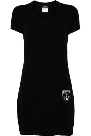 CHANEL Robe courte à logo appliqué (2007)