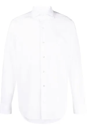 FEDELI Chemise en coton stretch à manches longues
