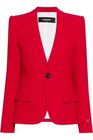 Dsquared2 Blazer boutonné à plaque logo
