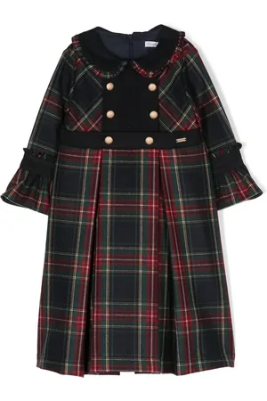 PATACHOU Robe en flanelle à motif tartan
