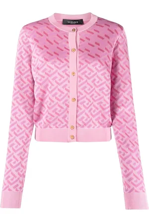 VERSACE Cardigan La Greca à motif monogrammé