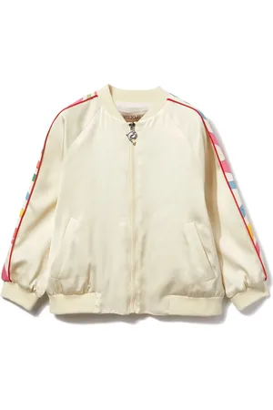 PUCCI Junior Veste bomber à fleurs brodées