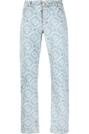 Casablanca Jean droit à motif monogrammé
