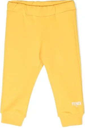 Fendi Pantalon de jogging en coton à logo imprimé