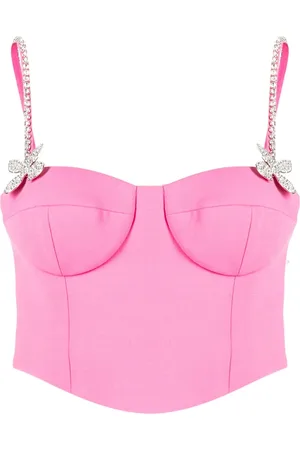 AREA Haut bustier à appliqué papillon