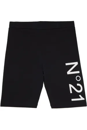 Nº21 Short cycliste à logo imprimé