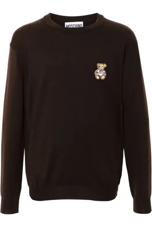 Moschino Pull en laine vierge à patch ourson