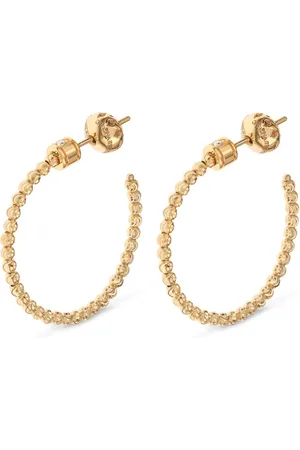 Officina Bernardi Anneaux Moon en 18ct pavées de diamants