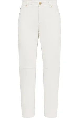Brunello Cucinelli Jean à coupe cigarette