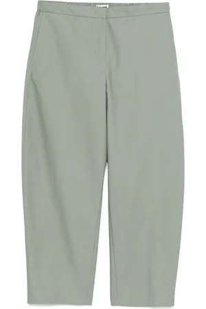 Jil Sander Pantalon à logo brodé