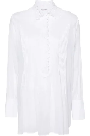 ERMANNO SCERVINO Blouse plissée à fleurs brodées