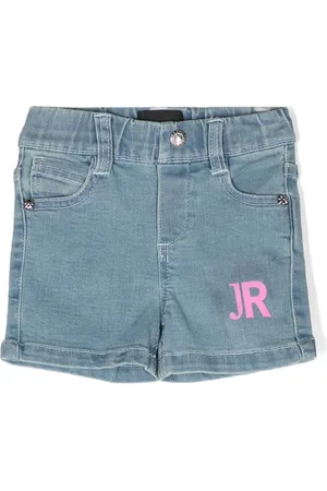 John Richmond Short en jean à logo imprimé
