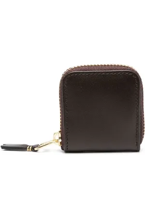 Comme des Garçons Portefeuille en cuir à fermeture zippée