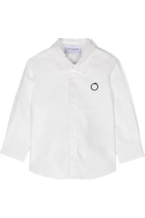 Trussardi Chemise à logo brodé
