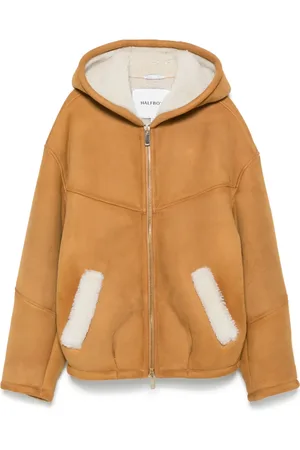 Halfboy Veste en peau lainée