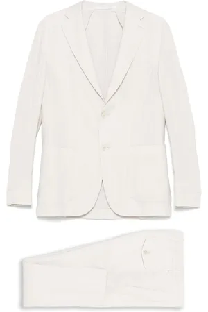 ELEVENTY Costume à fines rayures