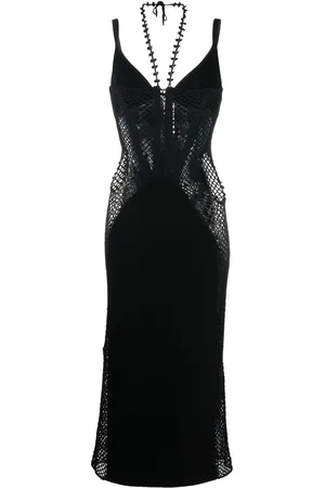 DION LEE Robe en crochet à découpes