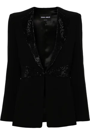 Giorgio Armani Blazer à ornements strassés