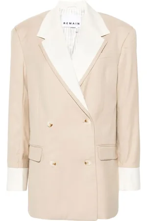 REMAIN Blazer bicolore à boutonnière croisée