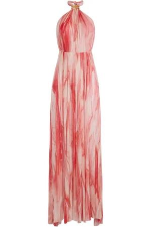Elisabetta Franchi Robe longue à imprimé abstrait